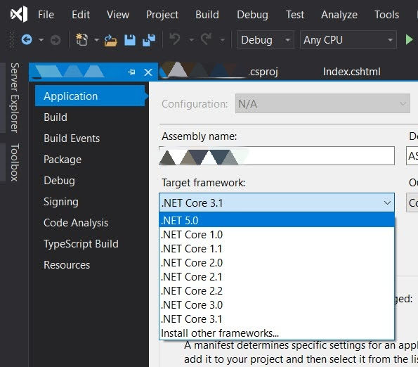 Upgrade ASP.NET Core Web 3.1 app to ASP.Net 5.0